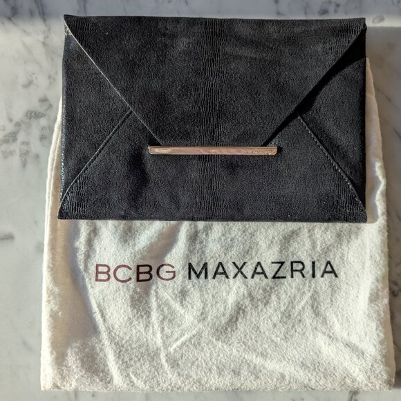 BCBG Black Envelope Clutch - Picture 1 of 2